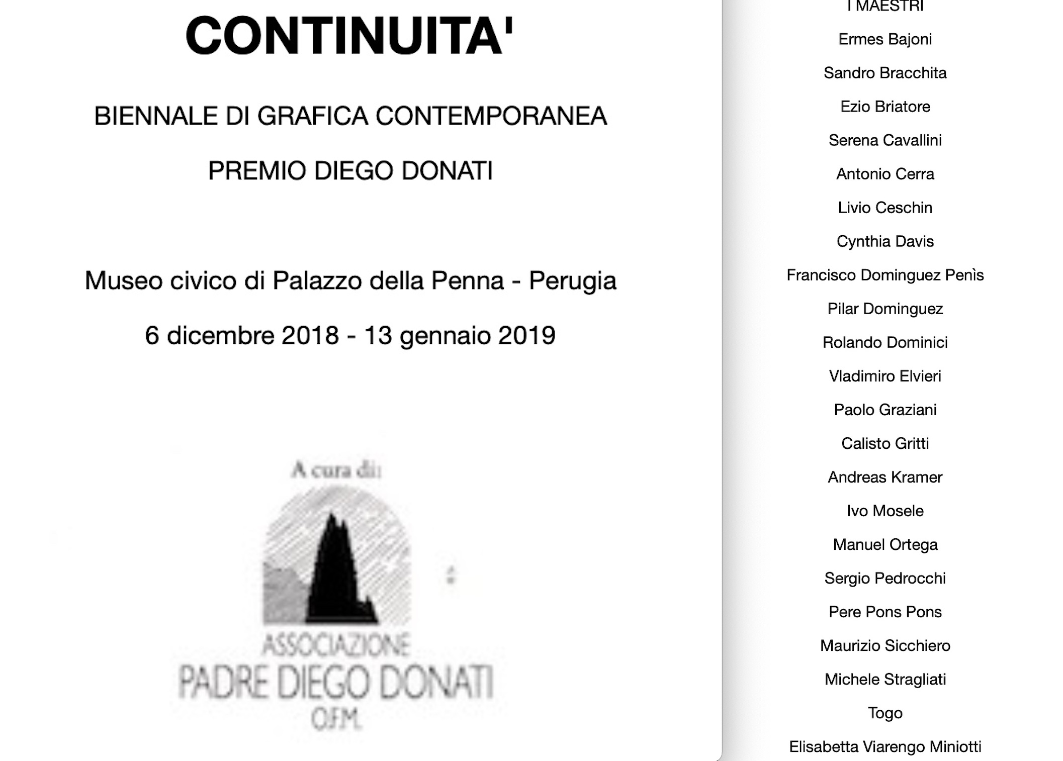 Continuita Premio Diego Donati